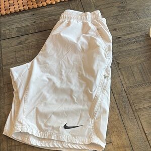 Nike White Athletic Shorts